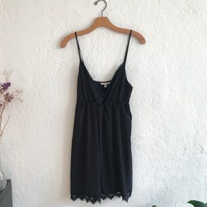 Urban Outfitters Cope Lace Trim Little Black Dress